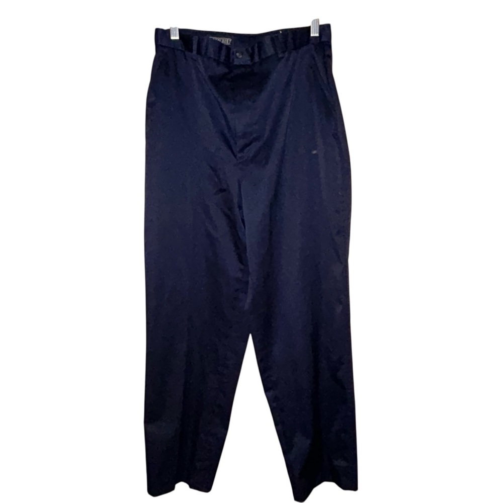 Lands’ End Vtg 80s Women’s Navy Dress Pants Size 14 USA Made‎ High Rise